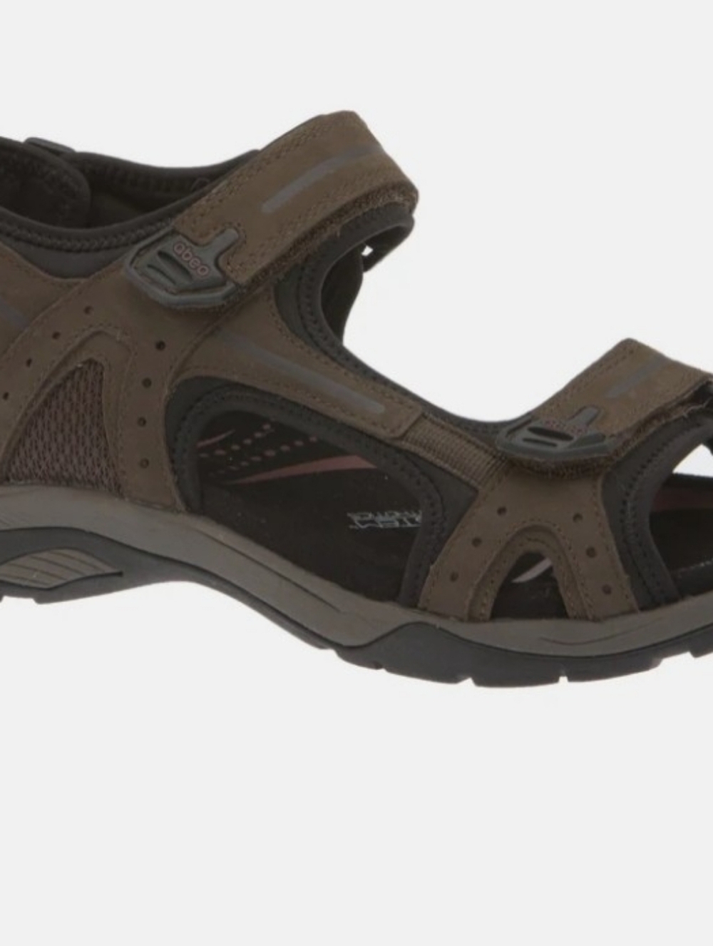 Abeo Mens Brown Adjustable Outdoor Sandals - Picture 4 of 9